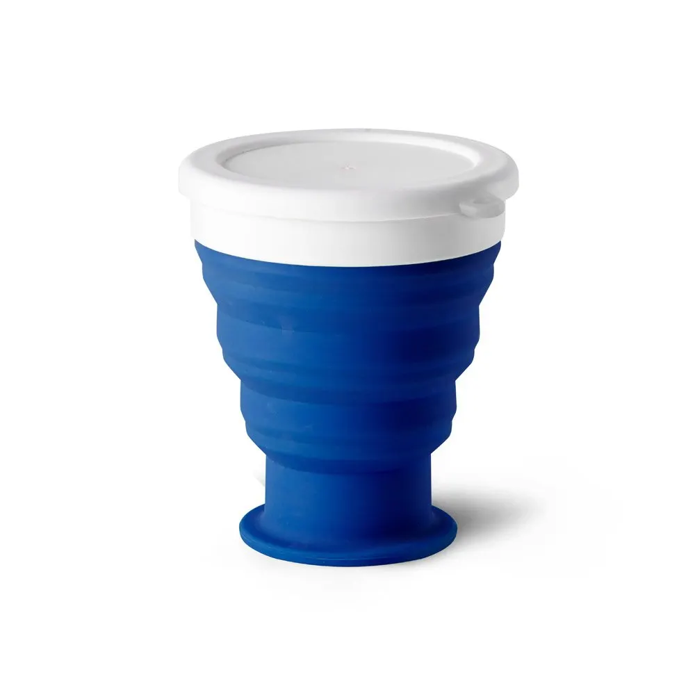Copo de viagem em silocone e PP 400 mL