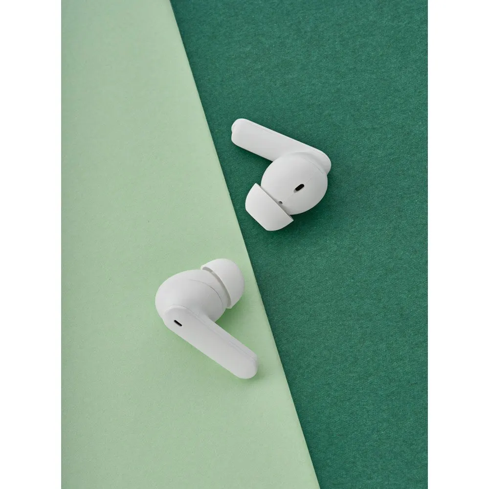 Fone de ouvido wireless em ABS 100% reciclado e autonomia de 6h
