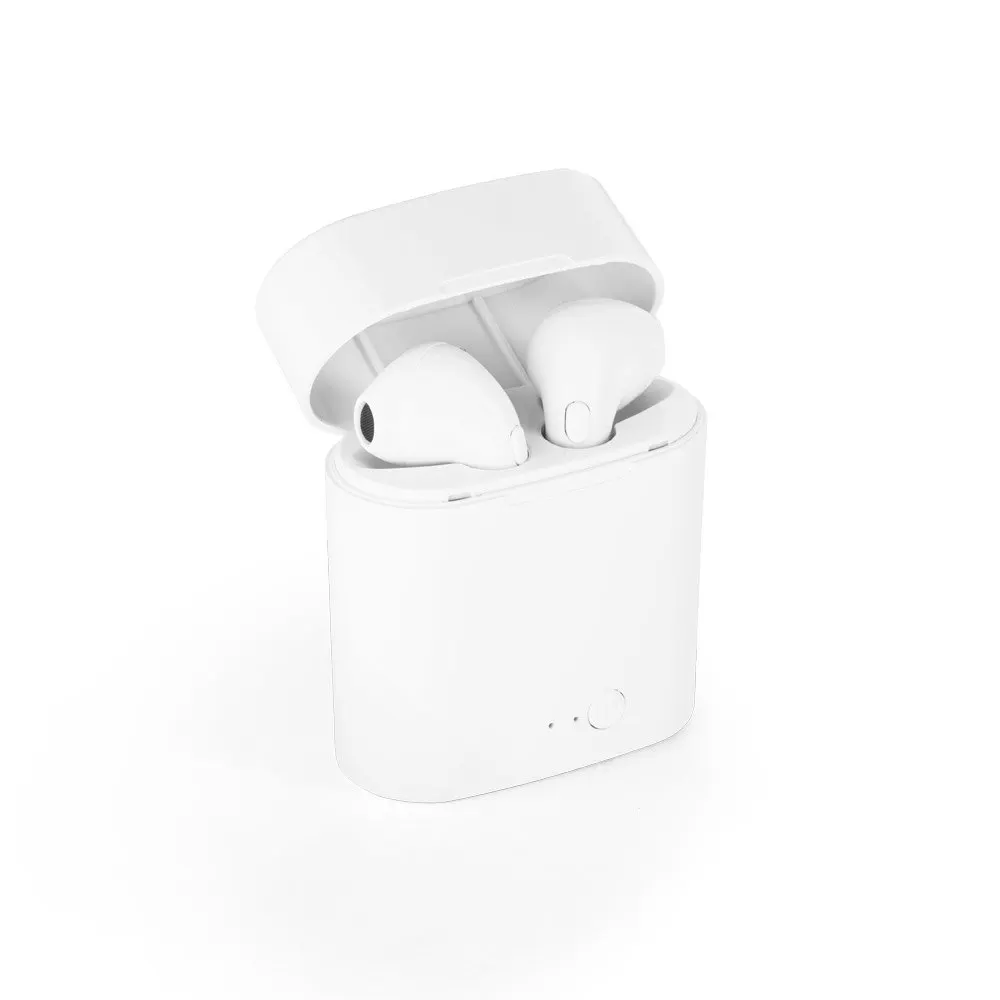 Fone de ouvido wireless em ABS com microfone e autonomia de 1h50