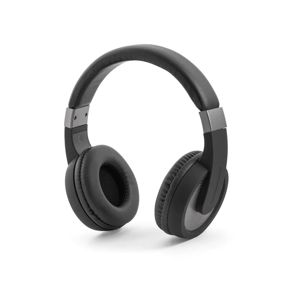 Fones de ouvido wireless em ABS E PU com microfone e autonomia de 12h