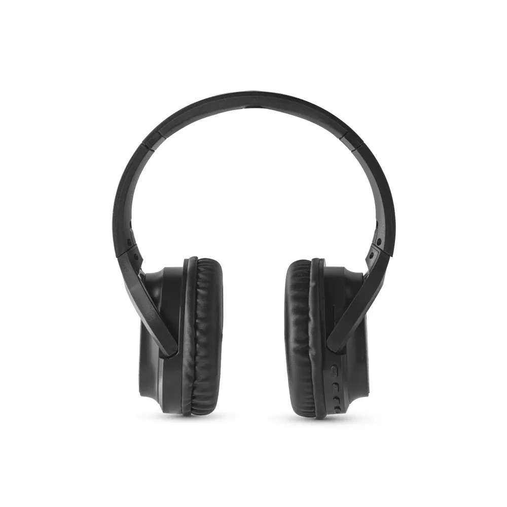 Fones de ouvido wireless em bambu e ABS com autonomia de 5h