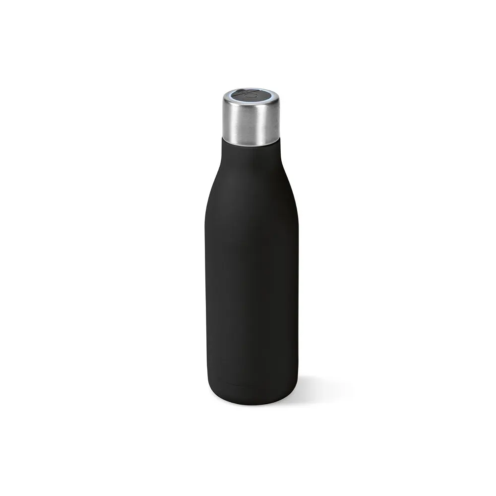 Garrafa em aço inox 90% reciclado de parede dupla térmica com sistema de auto-sanitização UV 500 mL