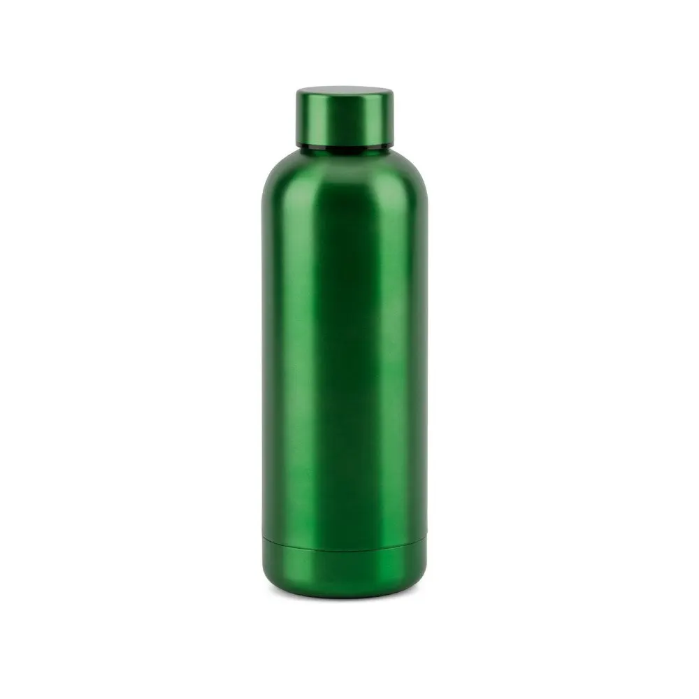 Garrafa em aço inox 90% reciclado de parede dupla térmica, isolada a vácuo 550 mL