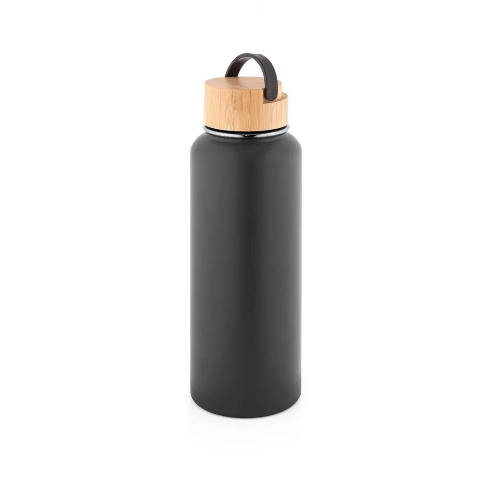 Garrafa em aço inox 90% reciclado de parede dupla térmica, isolada a vácuo com revestimento em pó 1200 mL