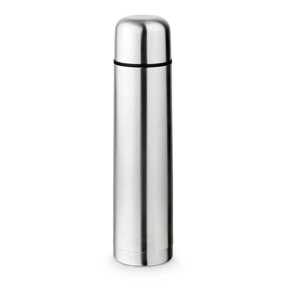 Garrafa em aço inox de parede dupla térmica, isolada a vácuo 1 L