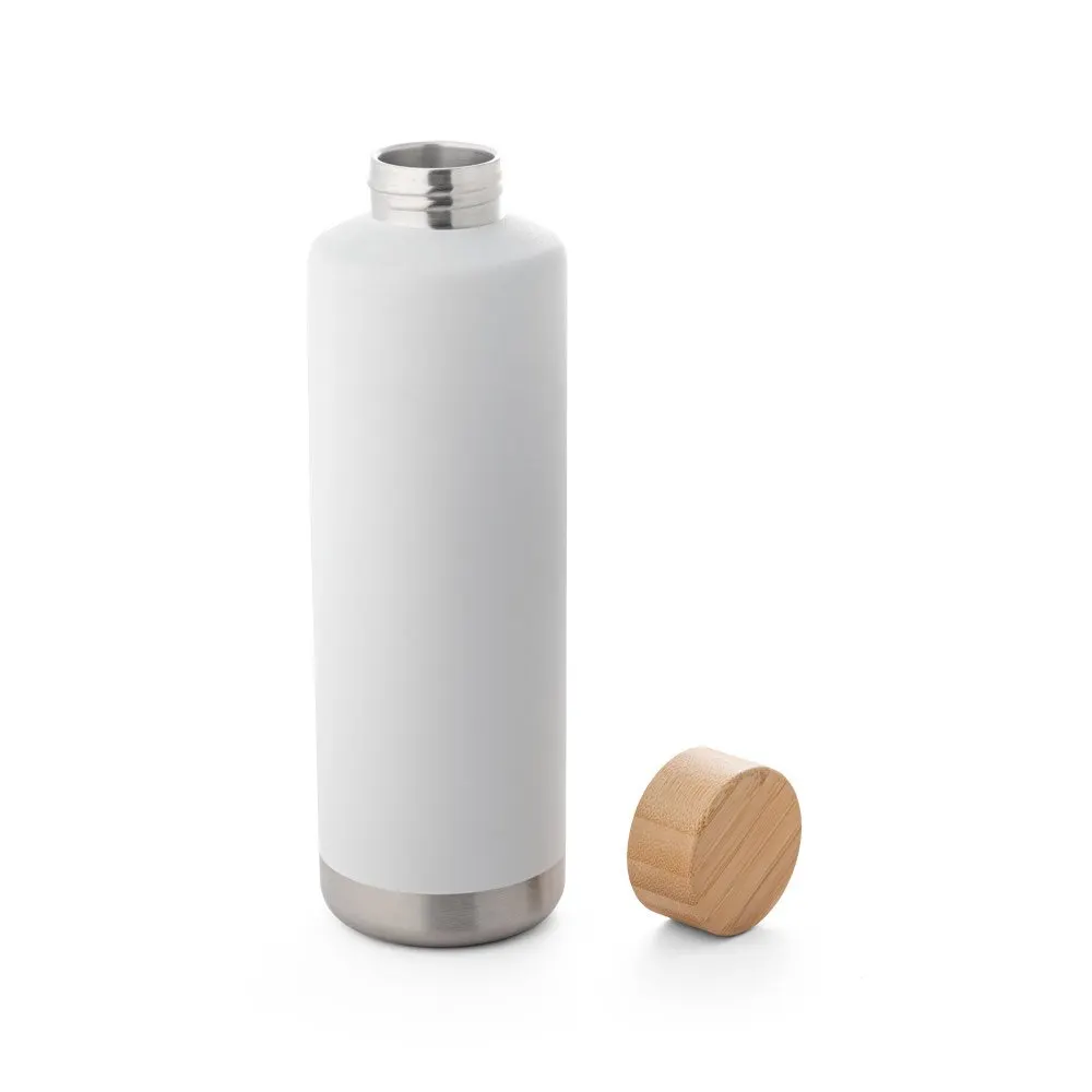Garrafa em aço inox de parede dupla térmica, isolada a vácuo 640 mL