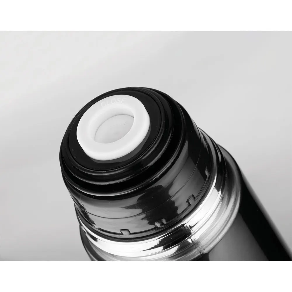 Garrafa em aço inox de parede dupla térmica, isolada a vácuo 750 mL