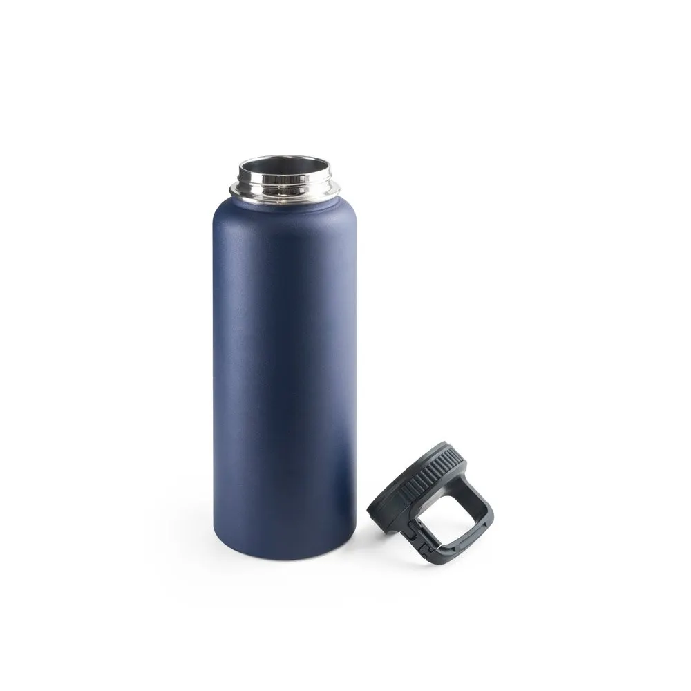 Garrafa esportiva em aço inox 90% reciclado com revestimento em pó e de grande capacidade até 1200 mL