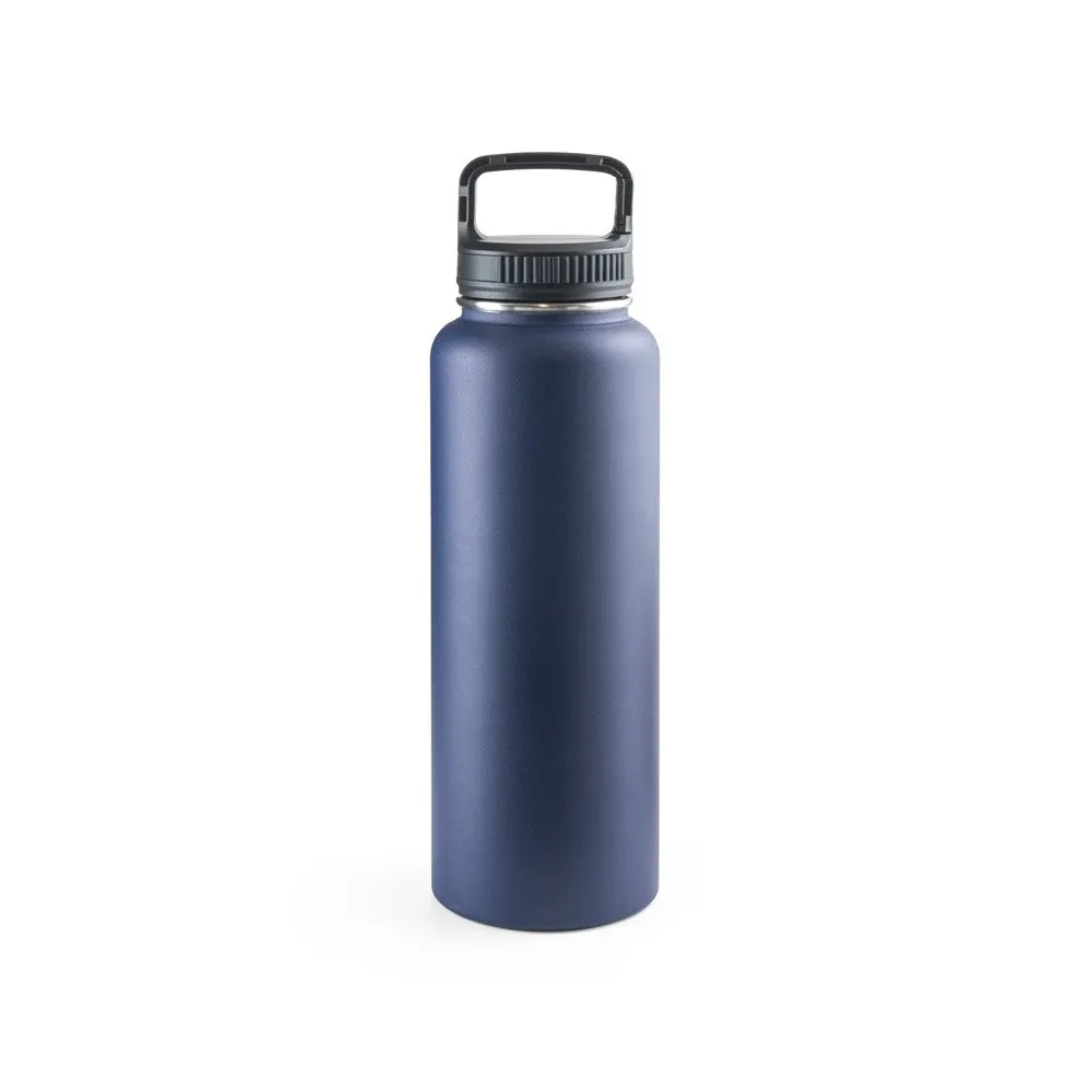 Garrafa esportiva em aço inox 90% reciclado com revestimento em pó e de grande capacidade até 1200 mL