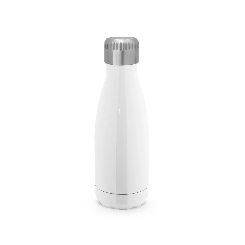 Garrafa para sublimação em aço inox com parede dupla, isolada a vácuo 380 mL