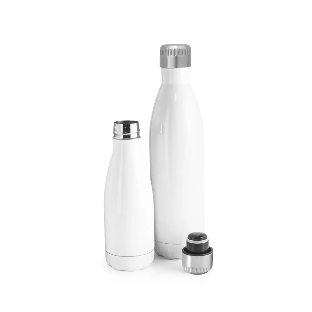 Garrafa para sublimação em aço inox com parede dupla, isolada a vácuo 380 mL