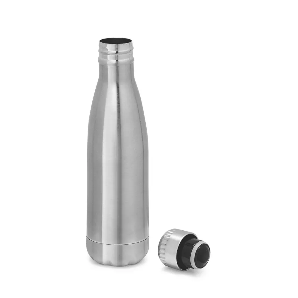 Garrafa para sublimação em aço inox de parede dupla térmica, isolada a vácuo, com tampa em aço inox 510 mL