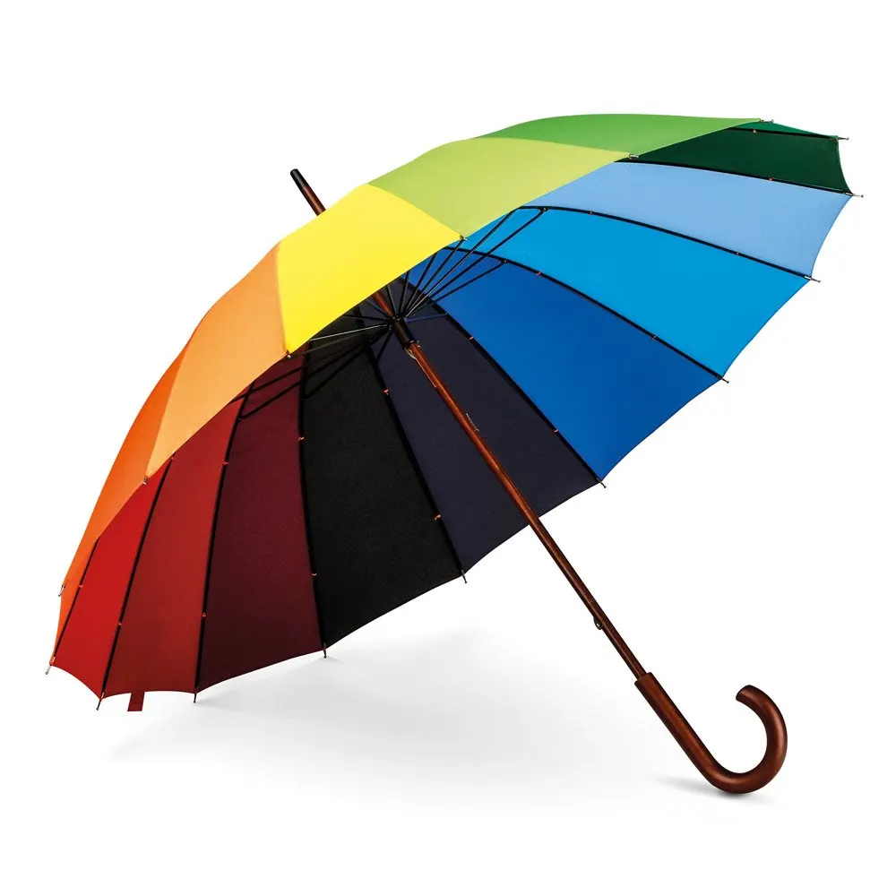 Guarda-chuva arco-íris em 190T pongee