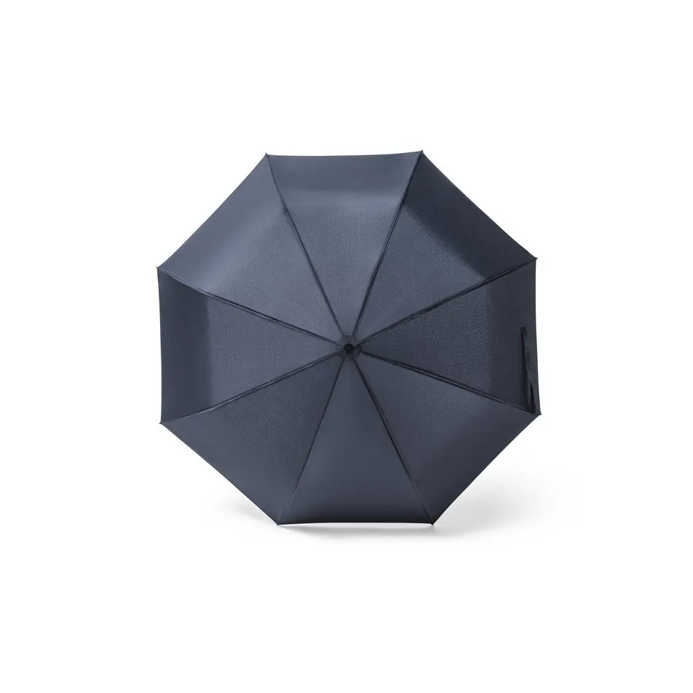 Guarda-chuva dobrável de 23” em 100% poliéster reciclado pongee 190T (100% rPET) com abertura e fecho automático