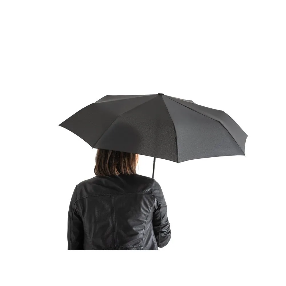 Guarda-chuva em 100% poliéster reciclado pongee 190T com abertura e fecho automático