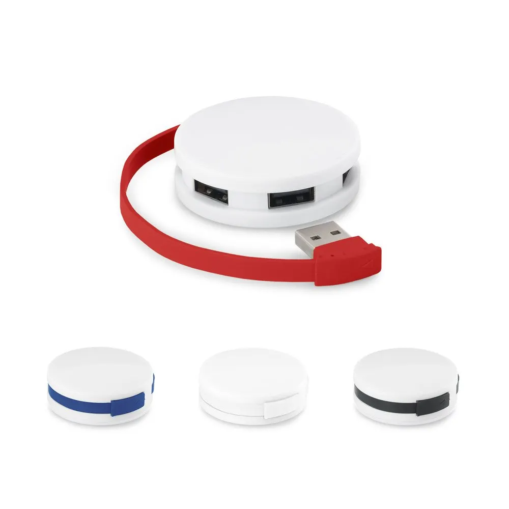 Hub USB 2’0 em ABS com 4 portas