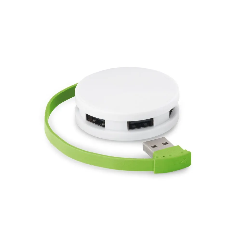 Hub USB 2’0 em ABS com 4 portas