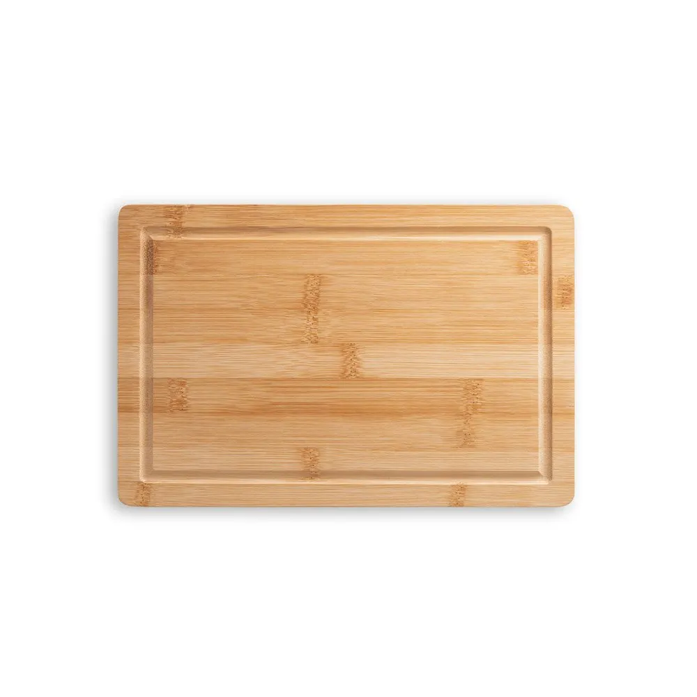 Kit churrasco em estojo de PU e 210D com tábua em bambu e 7 utensílios em aço inox e madeira de seringueira