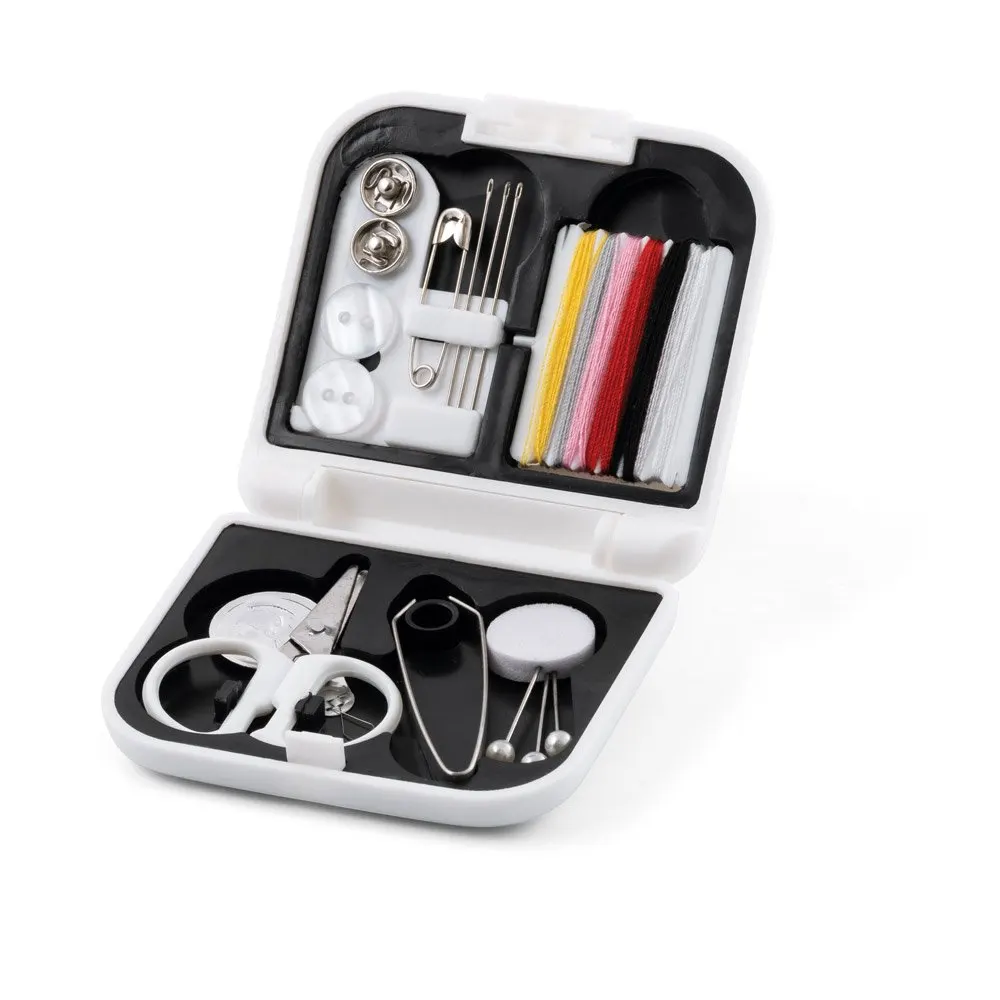 Kit de costura prático e leve para viagem
