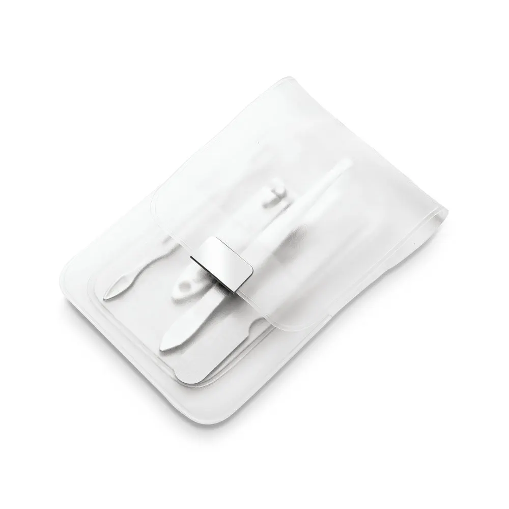 Kit de manicure de 4 peças para manicure em bolsa de PVC