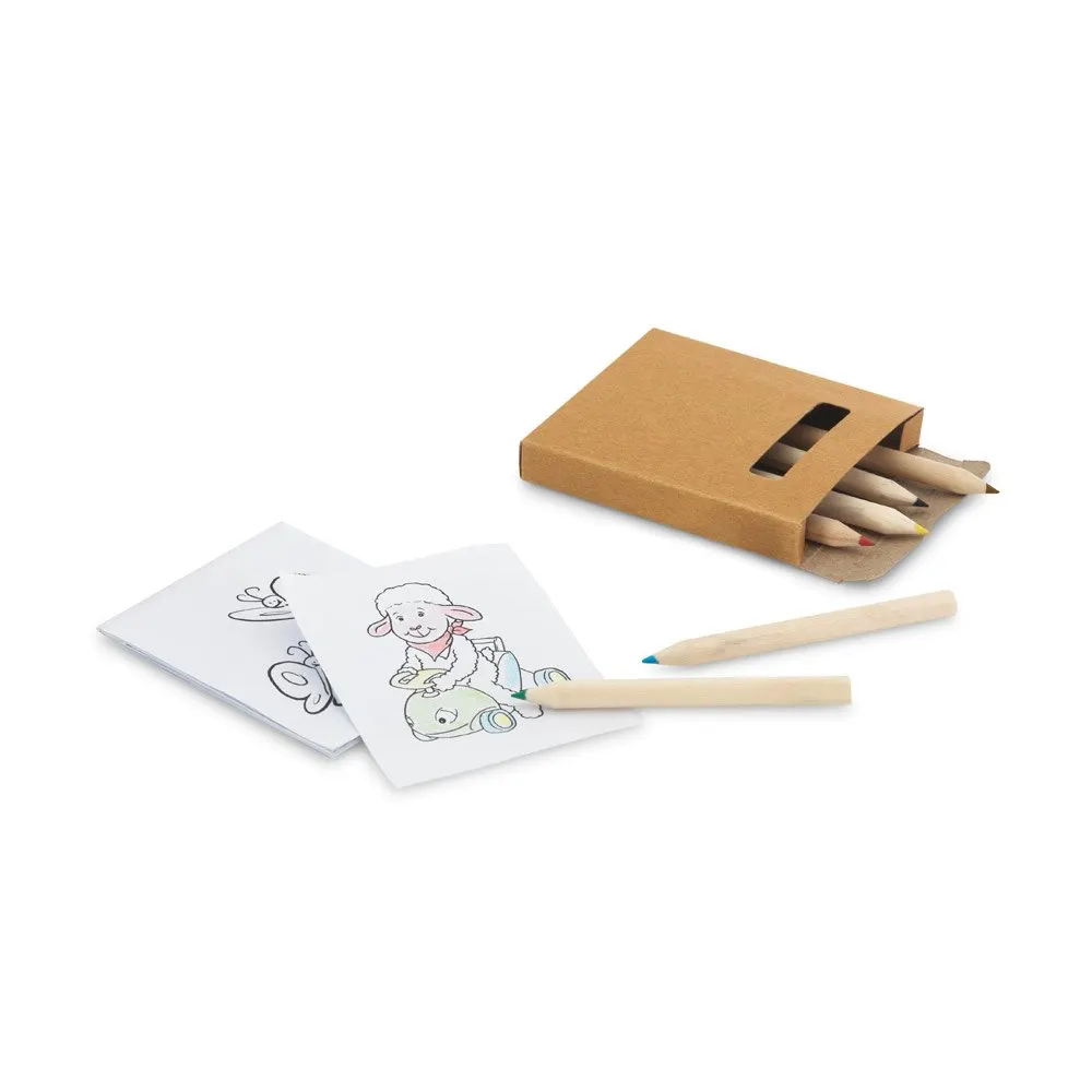 Kit para pintar em caixa de cartão