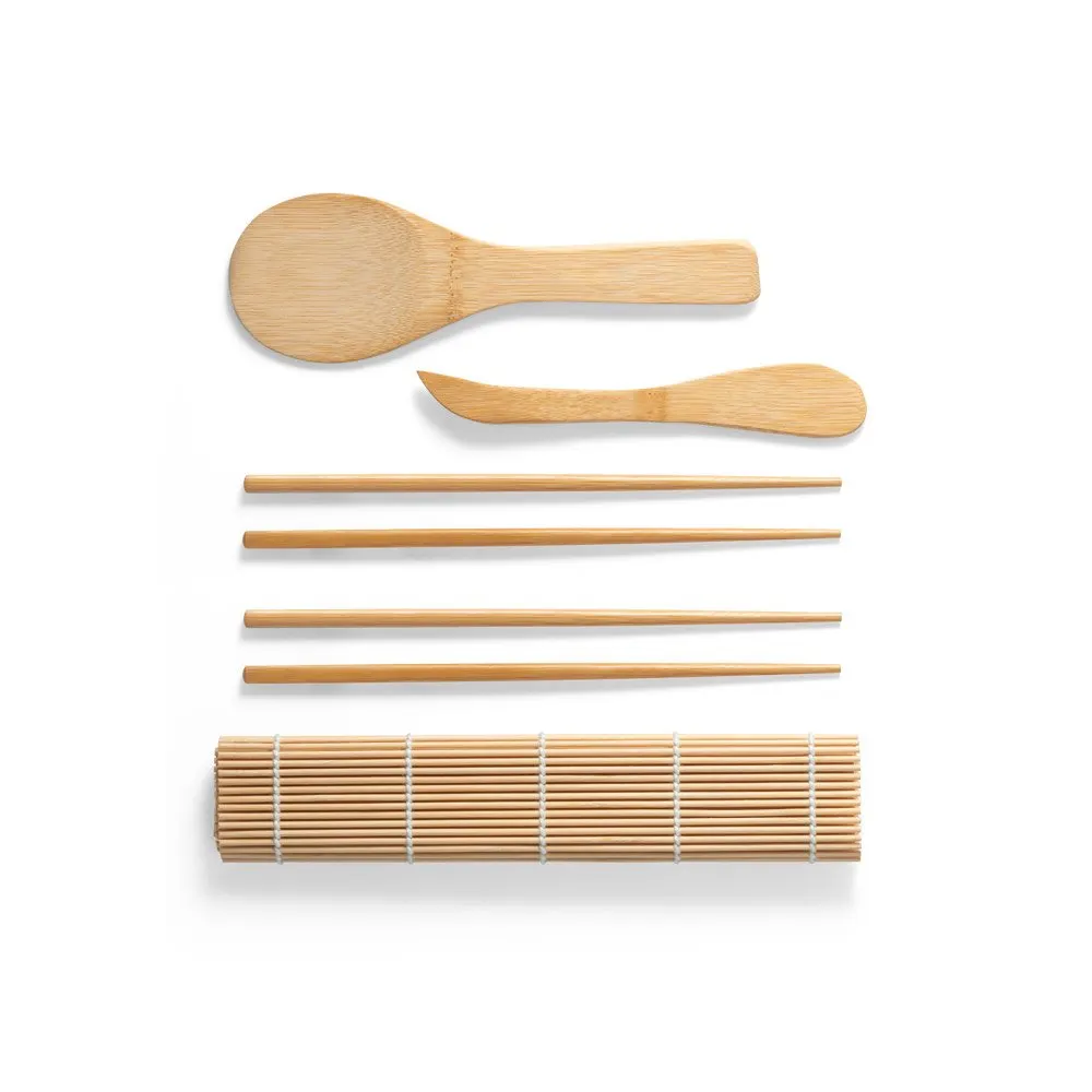 Kit para sushi em bambu