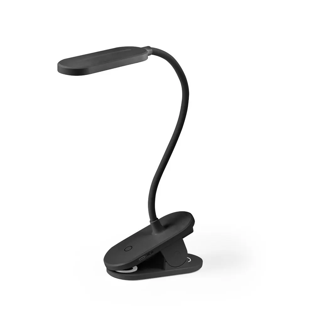 Luminária de mesa portátil em ABS 65% reciclado com 140 lumen