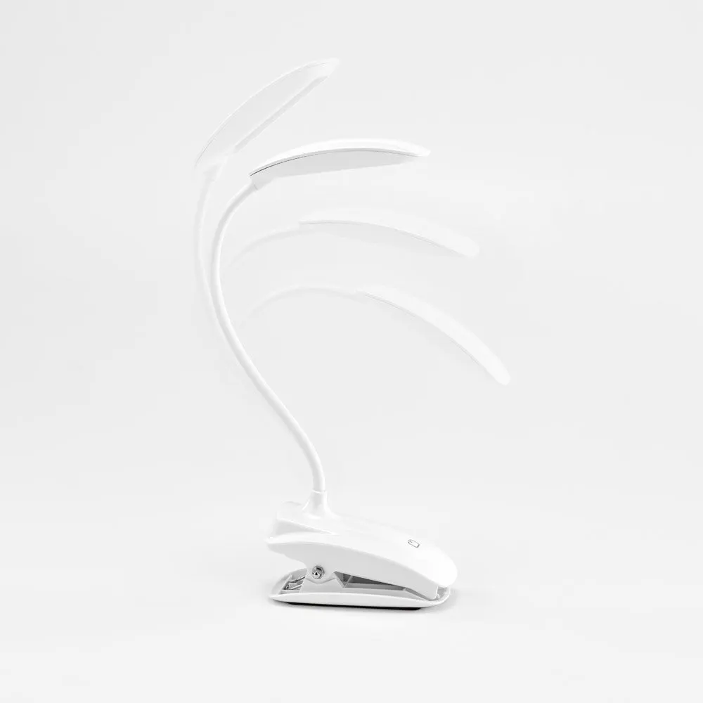 Luminária de mesa portátil em ABS e com LED COB