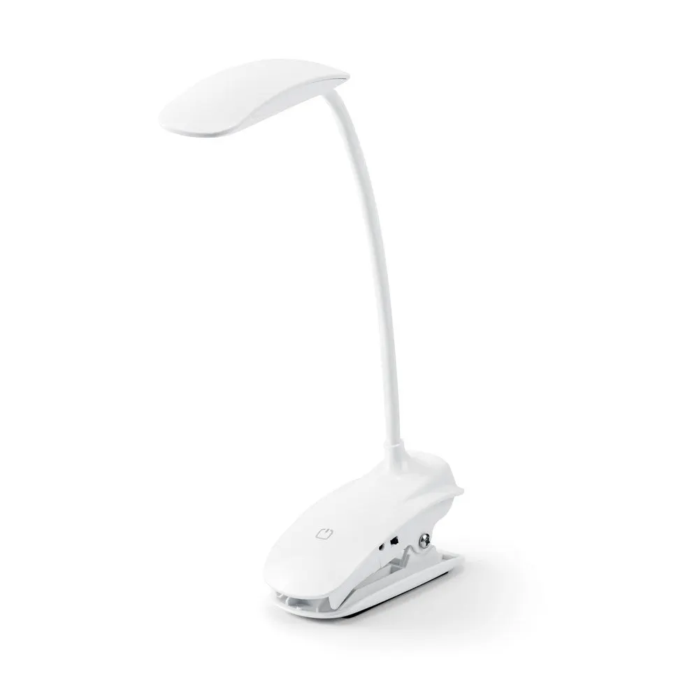 Luminária de mesa portátil em ABS e com LED COB