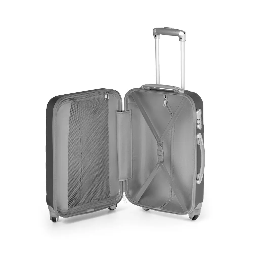 Mala de viagem executivo em ABS com interior forrado 36 L