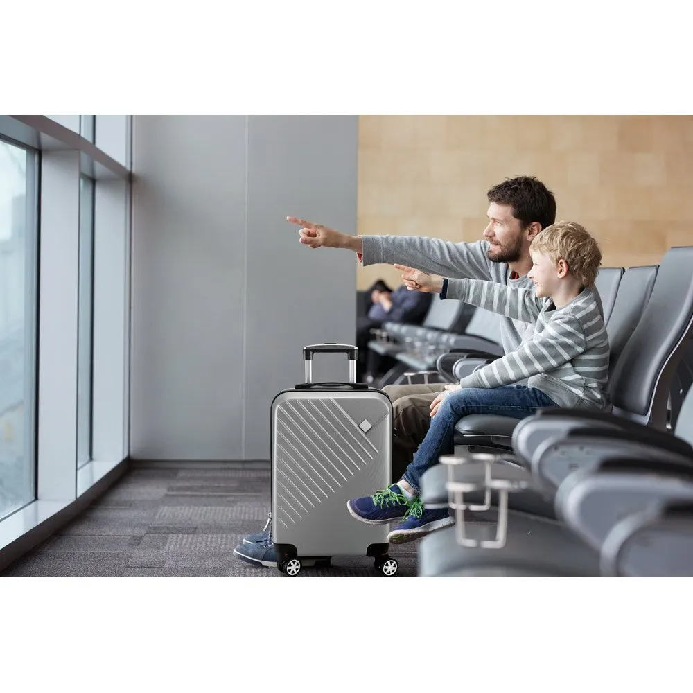 Mala de viagem executivo em ABS com interior forrado 37 L