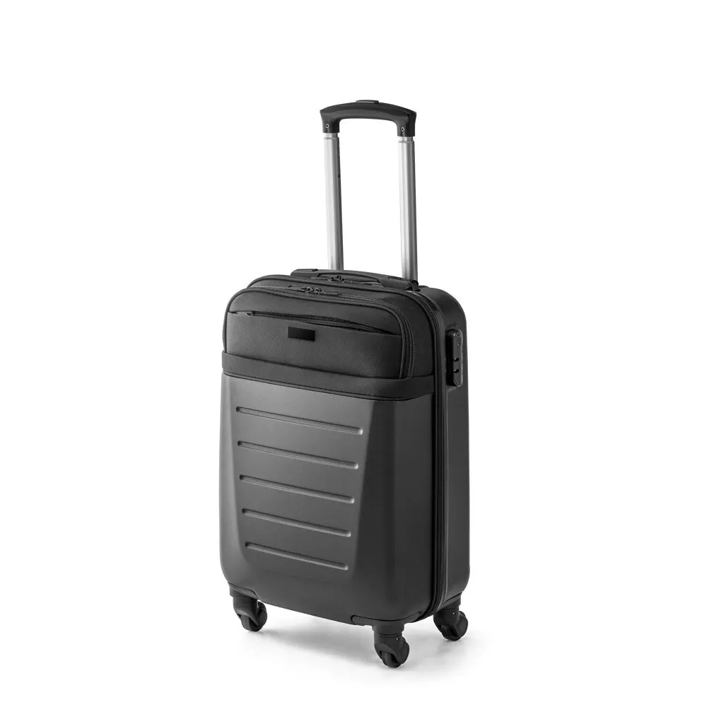 Mala de viagem executivo em ABS e 600D com 4 rodas duplas giratórias 33 L