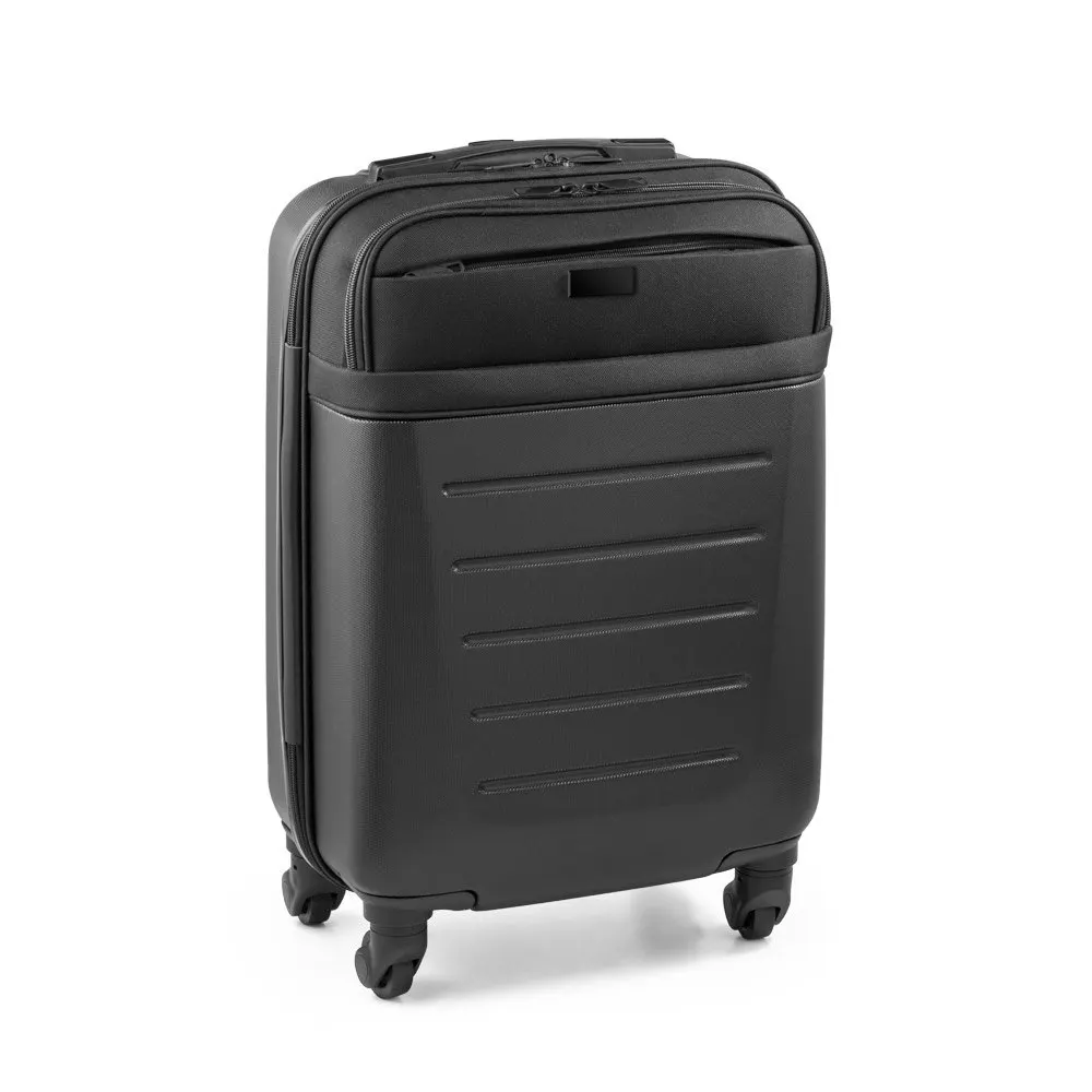 Mala de viagem executivo em ABS e 600D com 4 rodas duplas giratórias 33 L