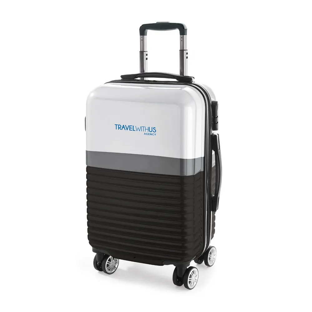 Mala de viagem executivo em ABS e PC com interior forrado 33L