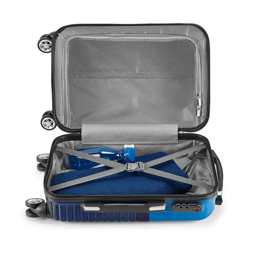 Mala de viagem executivo em ABS e PC com interior forrado 33L