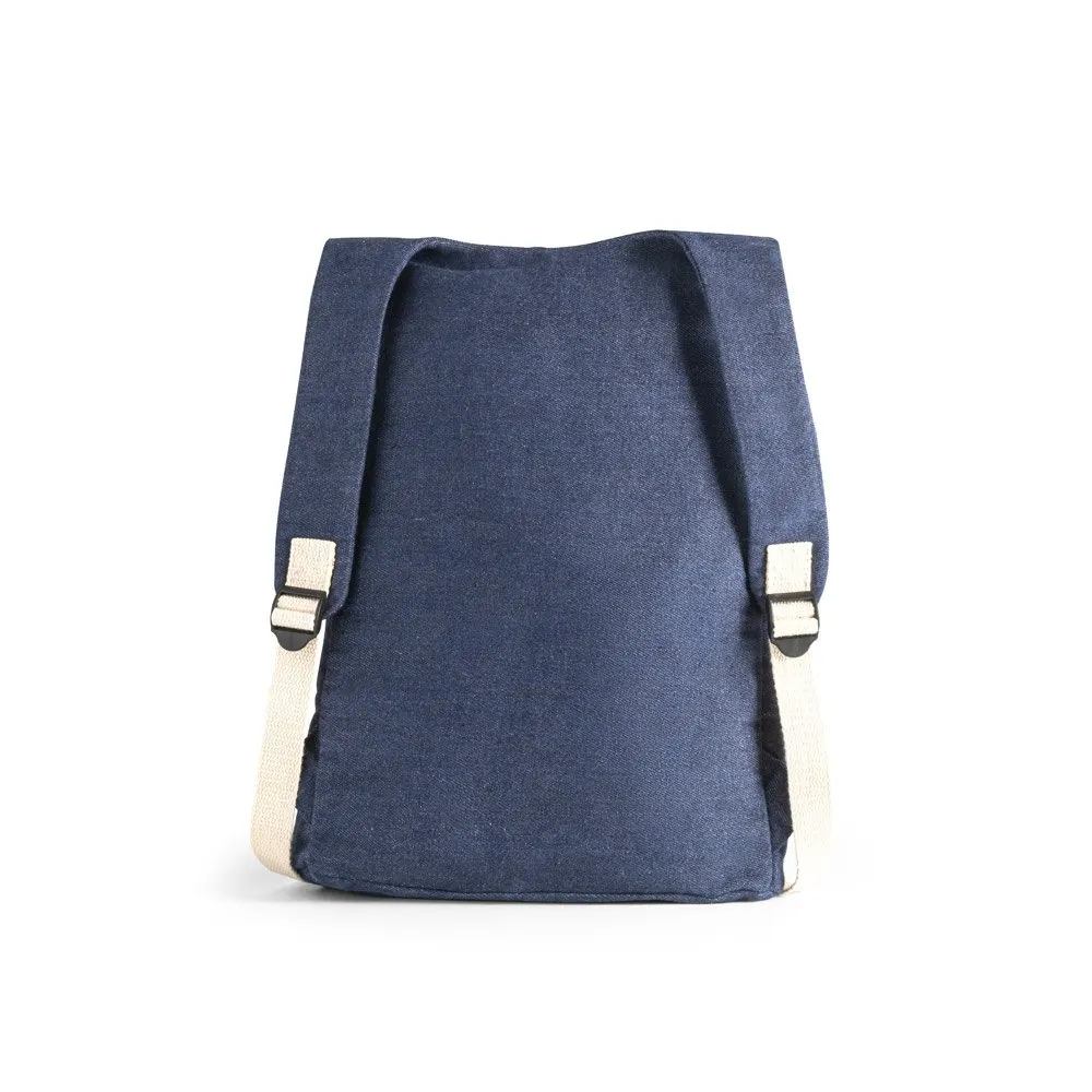 Mochila casual em denim reciclado (300 g/m²)