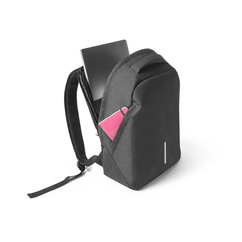 Mochila com sistema antiroubo para notebook 15’6″ em 600D e ripstop 17 L