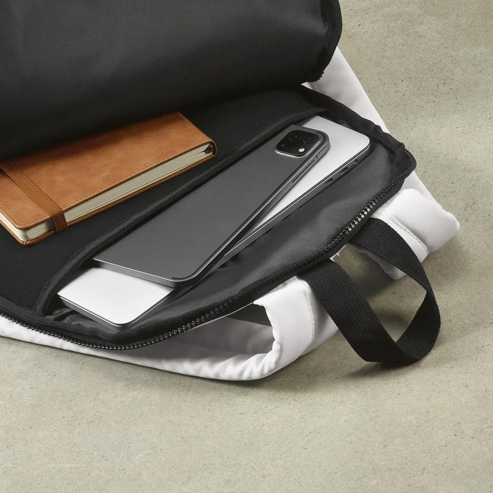 Mochila em poliéster reciclado 290T 3 sarja com compartimento para notebook 15″ 18 L