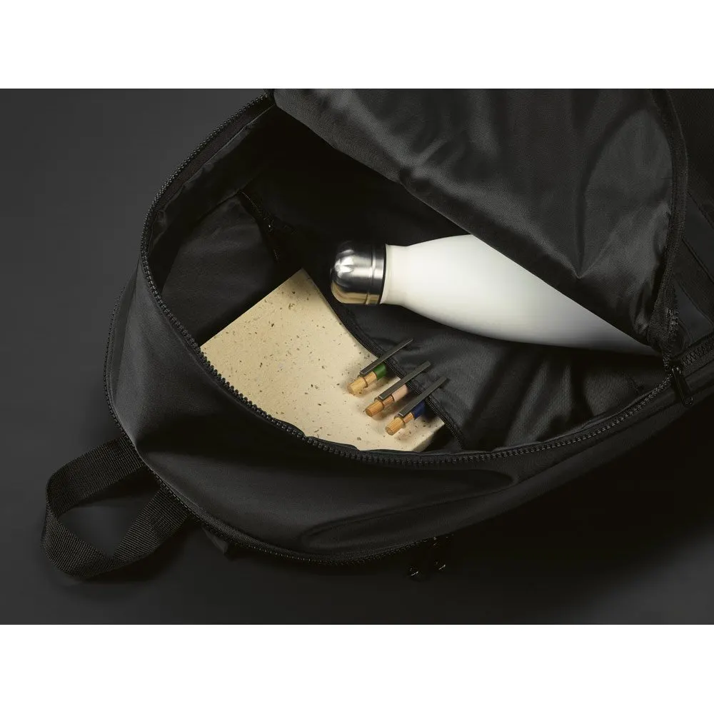 Mochila em poliéster reciclado 290T 3 sarja com compartimento para notebook 15″ 18 L