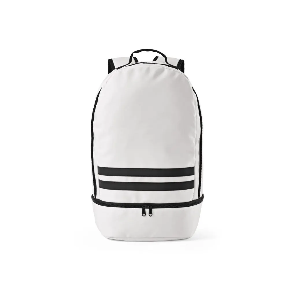 Mochila em poliéster reciclado 290T e sarja com compartimento para sapatos 25 L