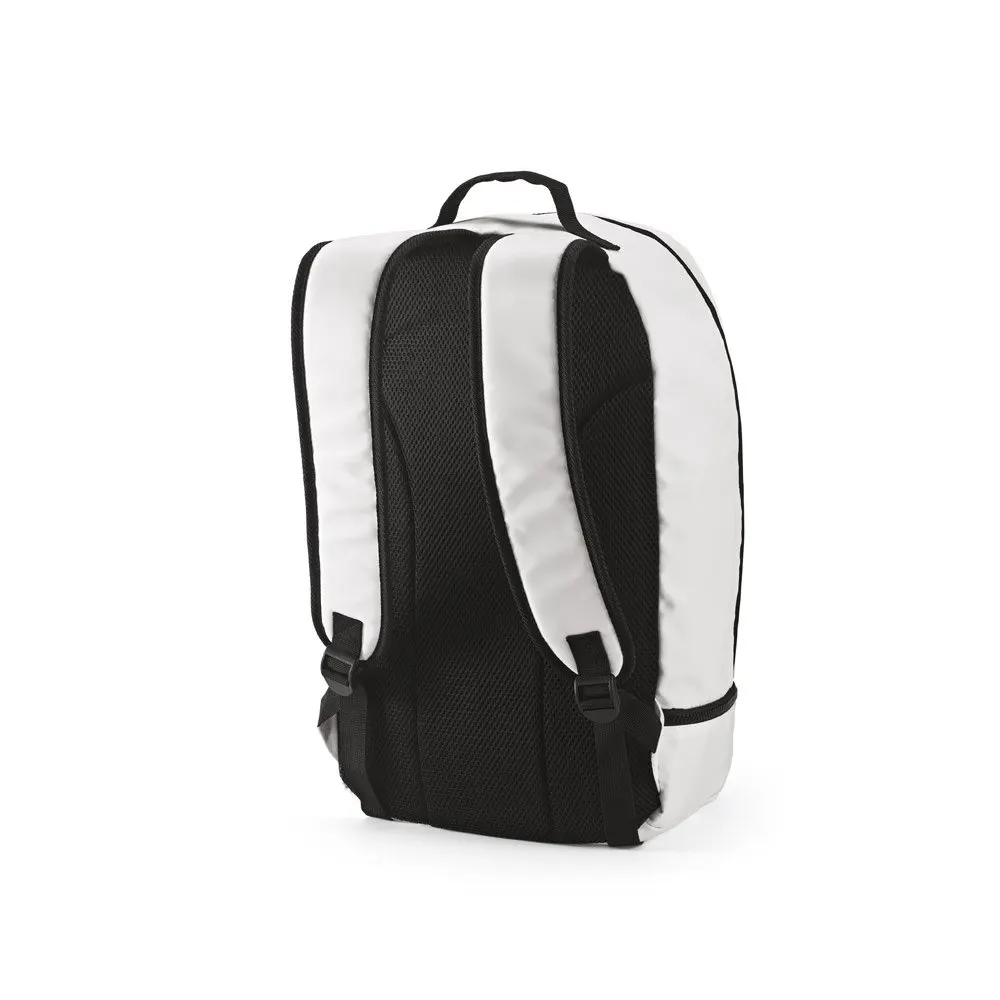 Mochila em poliéster reciclado 290T e sarja com compartimento para sapatos 25 L