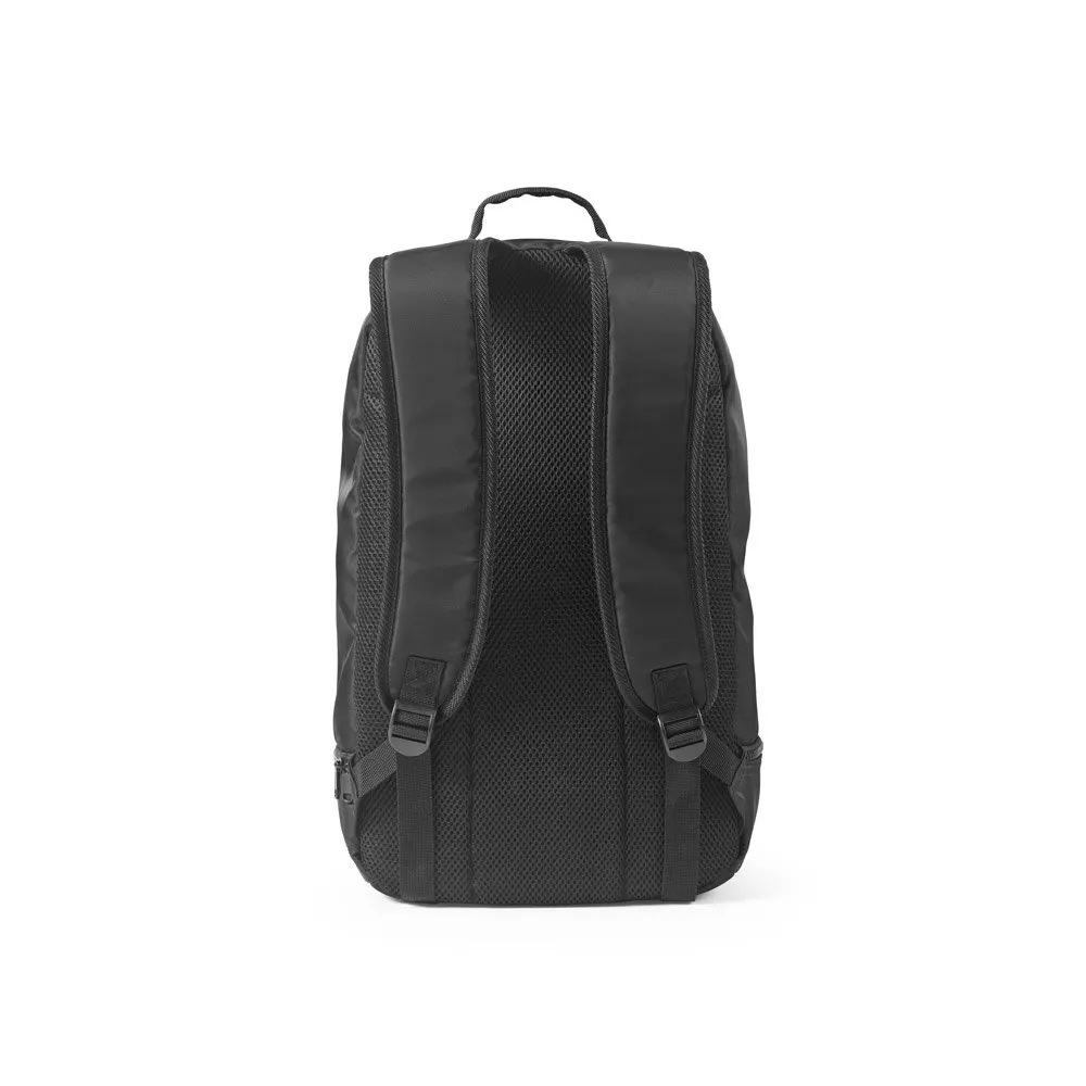 Mochila em poliéster reciclado 290T e sarja com compartimento para sapatos 25 L