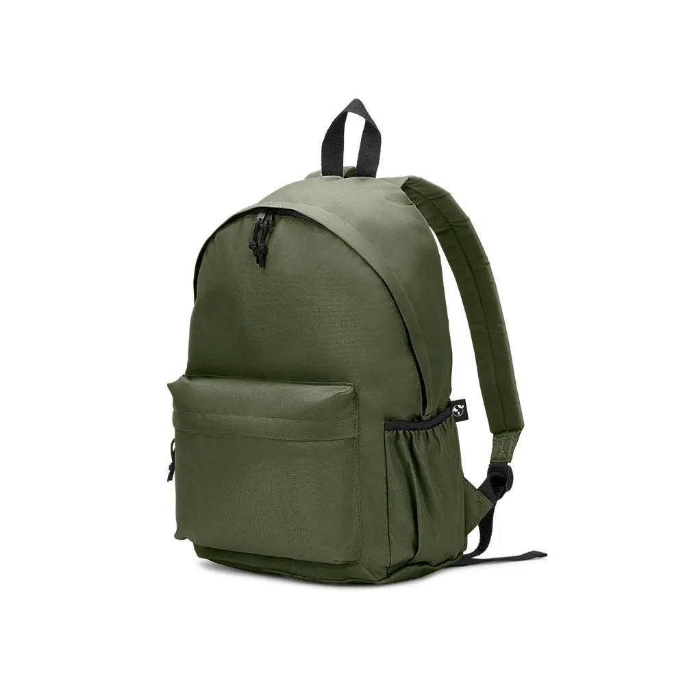 Mochila em poliéster reciclado 600D com bolso frontal espaçoso 18 L
