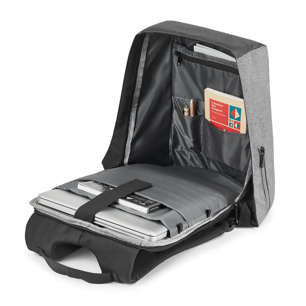 Mochila para notebook 15’6” com sistema antirroubo em 900D de alta densidade e tarpaulin 25 L