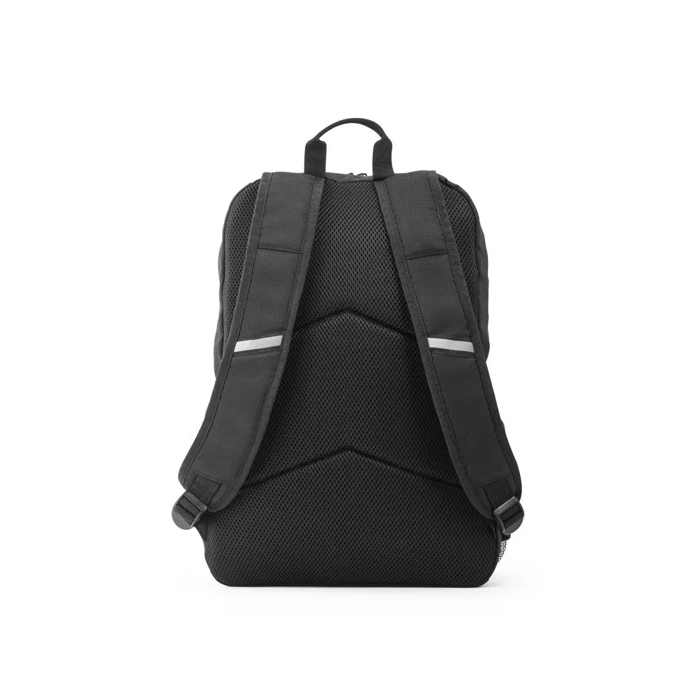 Mochila para notebook 15’6″ em 300D e 600D, ambos em poliéster reciclado com elementos refletores 18 L