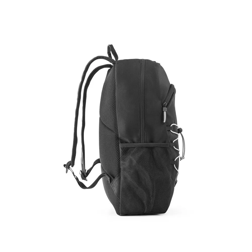 Mochila para notebook 15’6″ em 300D e 600D, ambos em poliéster reciclado com elementos refletores 18 L