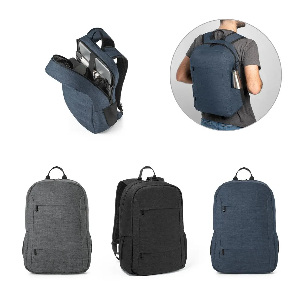 Mochila para notebook 15’6″ em poliéster reciclado 300D 18 L