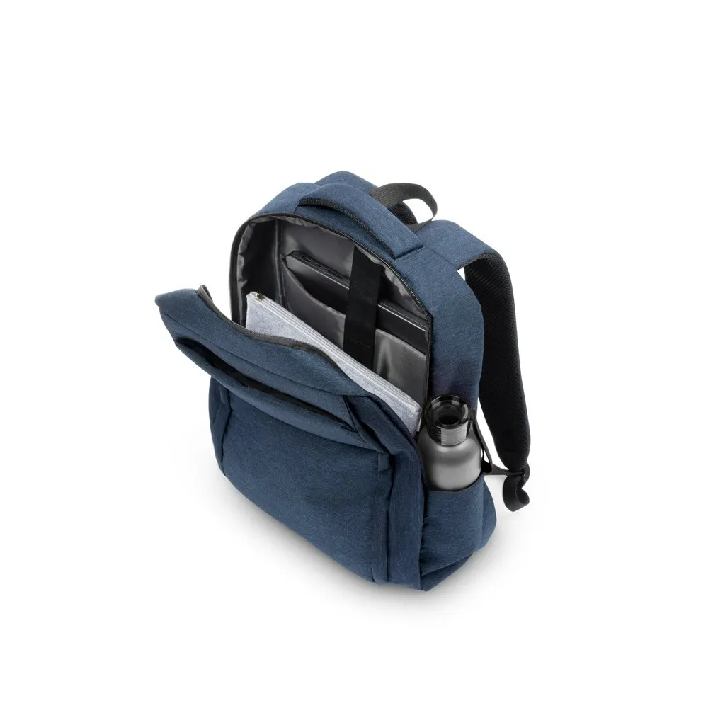 Mochila, totalmente almofadada, para notebook 15.6″ em poliéster reciclado 300D de alta densidade 18 L