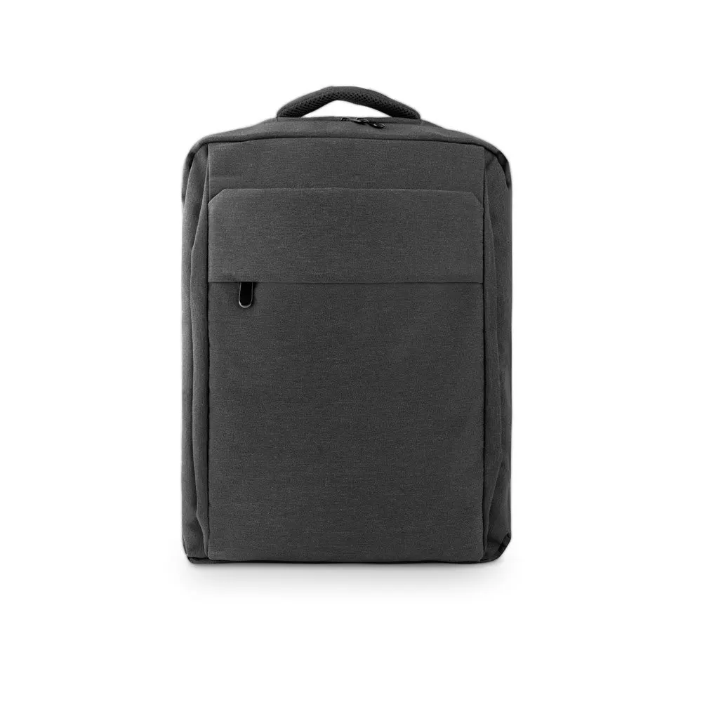 Mochila, totalmente almofadada, para notebook 15.6″ em poliéster reciclado 300D de alta densidade 18 L