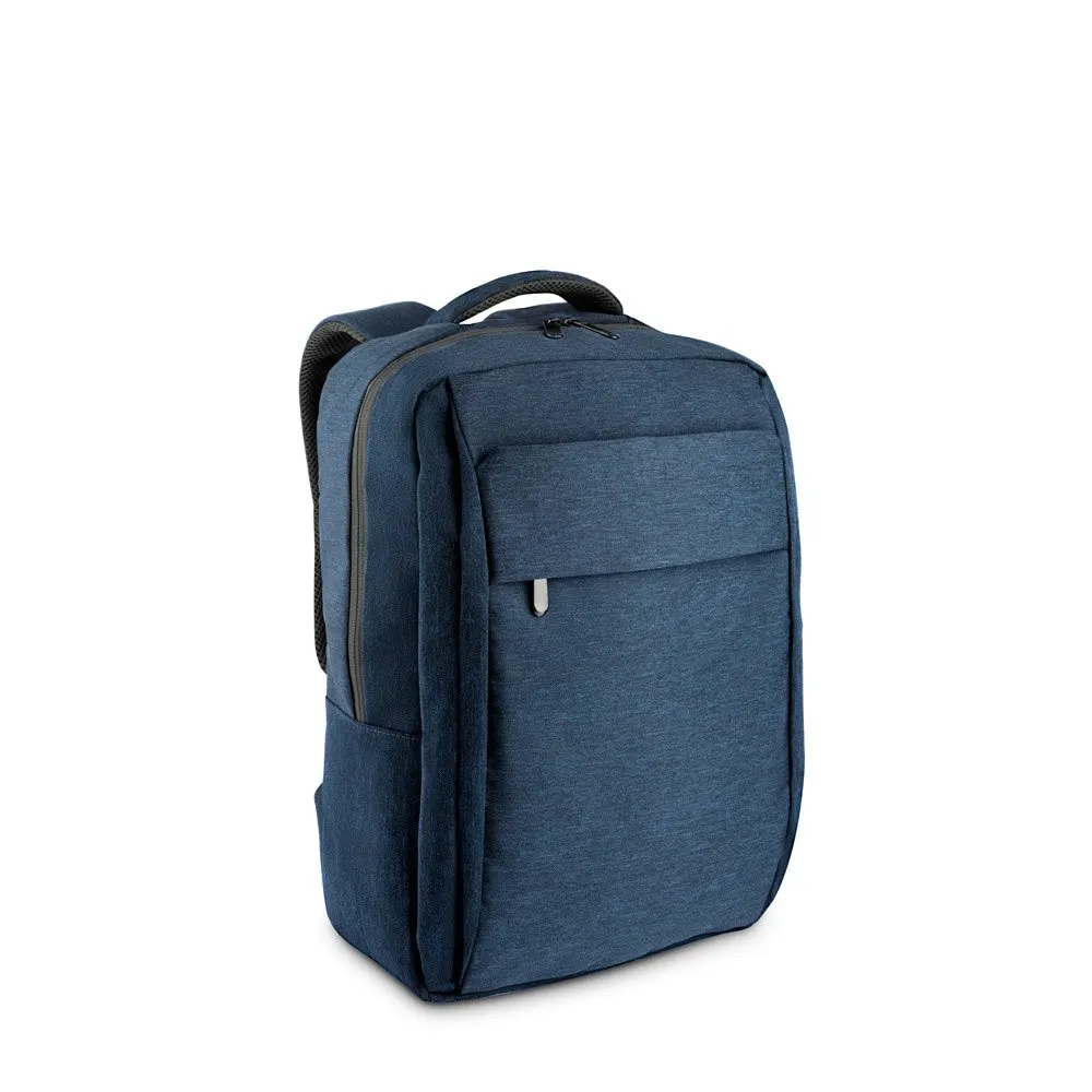 Mochila, totalmente almofadada, para notebook 15.6″ em poliéster reciclado 300D de alta densidade 18 L